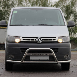 Кенгурятник WT007ST (нерж) для Volkswagen T5 2010-2015 рр