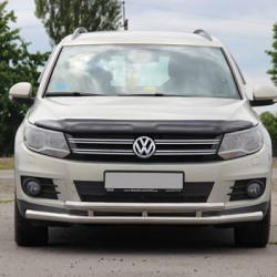 Передній захист ST016 (нерж) для Volkswagen Tiguan 2007-2016 рр