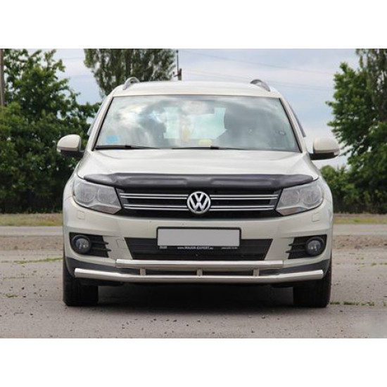 Передній захист ST016 (нерж) для Volkswagen Tiguan 2007-2016 рр