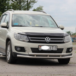 Передній захист ST016 (нерж) для Volkswagen Tiguan 2007-2016 рр