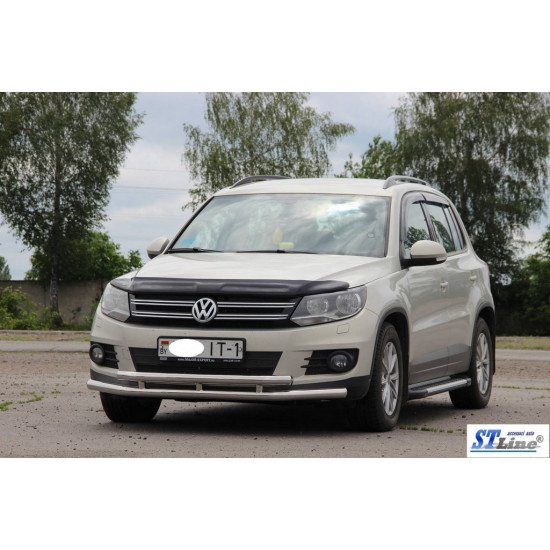 Передній захист ST016 (нерж) для Volkswagen Tiguan 2007-2016 рр