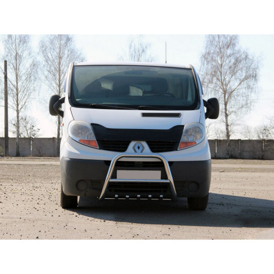 Кенгурятник QT-Spec (нерж.) для Renault Trafic 2001-2015 рр