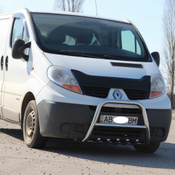 Кенгурятник QT-Spec (нерж.) для Renault Trafic 2001-2015 рр