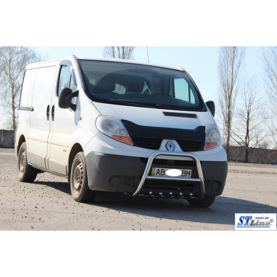 Кенгурятник QT-Spec (нерж.) для Renault Trafic 2001-2015 рр