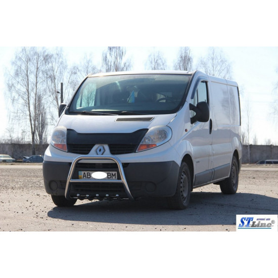 Кенгурятник QT-Spec (нерж.) для Renault Trafic 2001-2015 рр