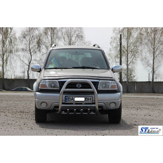 Кенгурятник QT007 (нерж) для Suzuki Vitara 1998-2006 рр