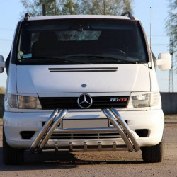 Кенгурятник WT01 (нерж.) для Mercedes Vito W638 1996-2003 років