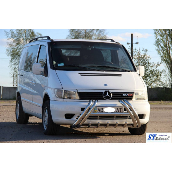 Кенгурятник WT01 (нерж.) для Mercedes Vito W638 1996-2003 років