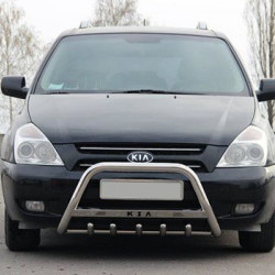 Кенгурятник WT004 (нерж) для Kia Carnival 2002-2013 рр