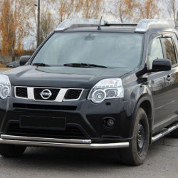 Передній захист ST014 (нерж) для Nissan X-trail T31 2007-2014рр