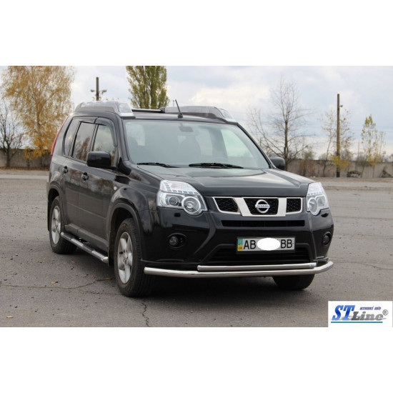 Передній захист ST014 (нерж) для Nissan X-trail T31 2007-2014рр