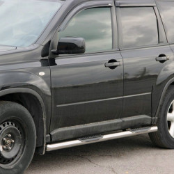 Бічні труби BB002 (2 шт., нерж) для Nissan X-trail T31 2007-2014рр