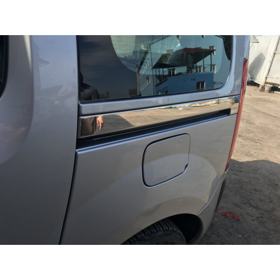 Молдинг під зсувну двері (2 шт., нерж.) для Renault Kangoo 2008-2020 рр