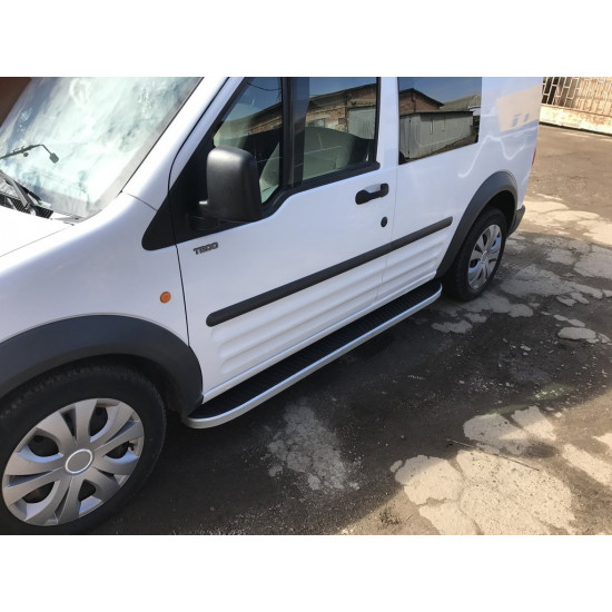 Бокові пороги Tayga (2 шт., Алюміній) Стандартна база для Ford Connect 2002-2006 рр