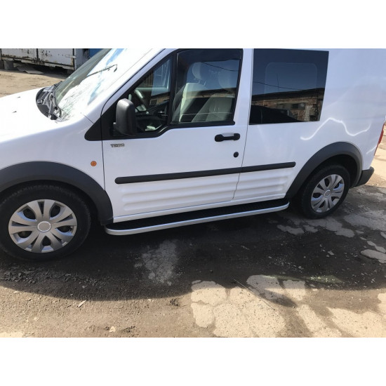 Бокові пороги Tayga (2 шт., Алюміній) Стандартна база для Ford Connect 2002-2006 рр