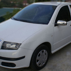 Накладки на дзеркала 2006-2024 (2 шт, нерж.) для Skoda Fabia рр