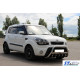 Кенгурятник (нерж) 60 мм, з написом для Kia Soul I 2008-2013 рр