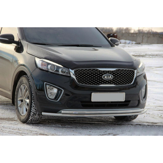 Передній захист ST014 60 / 42мм (нерж) для Kia Sorento UM 2015-2020 рр