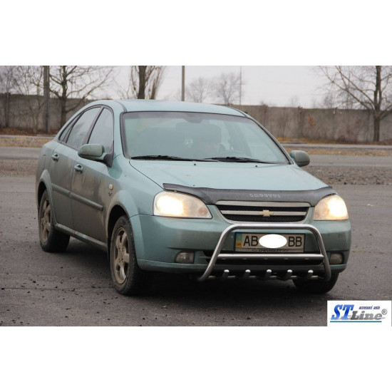 Передня дуга WT003 (42мм, нерж.) для Chevrolet Lacetti