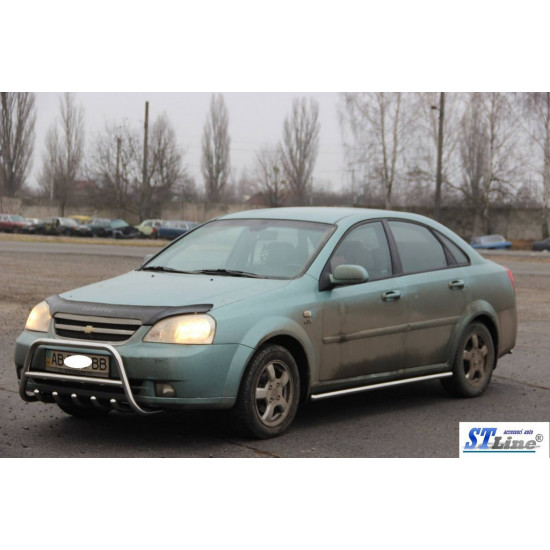 Бічні труби BB001 (42мм, нерж.) для Chevrolet Lacetti