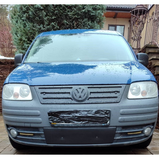 Зимова накладка на решітку (нижня) Глянцева для Volkswagen Caddy 2004-2010 рр