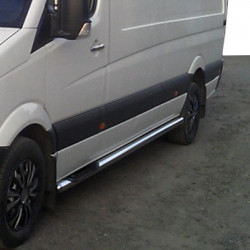 Бічні труби (2 шт., Нерж.) Коротка база для Nissan Interstar 2004-2010 рр