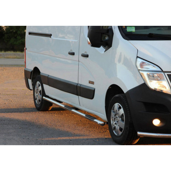 Бічні труби BB002 (2 шт., нерж.) Коротка база для Nissan NV400 2010-2024 рр