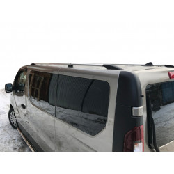 Рейлінги Хром Довга, Пластикові ніжки для Opel Vivaro 2015-2019 рр