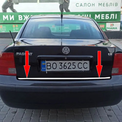 Кромка багажника SD 1996-2001 (нерж) для Volkswagen Passat B5 років