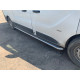 Бокові пороги Premium (2 шт., нерж.) 42 мм, довга база для Renault Trafic 2001-2015 рр