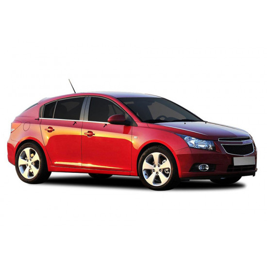 Молдинги стекол (нерж) Sedan, Carmos - Турецька сталь для Chevrolet Cruze 2009-2015 рр