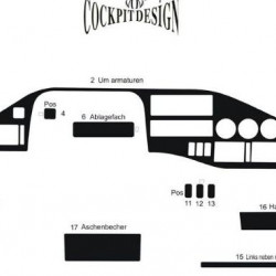 Накладки на панель (Meric, Туреччина) Алюміній для Volkswagen LT 1998-2024 рр