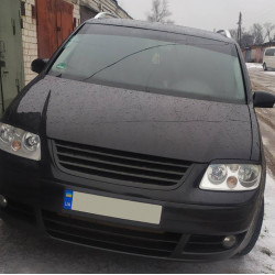 Війки (чорні) Чорний мат для Volkswagen Caddy 2004-2010 рр