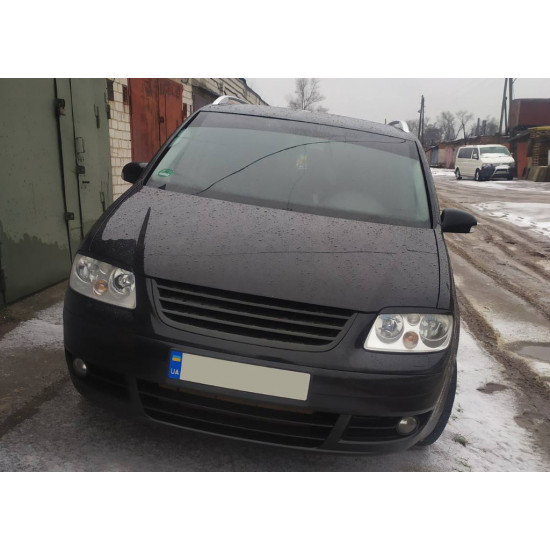 Війки (чорні) Чорний мат для Volkswagen Caddy 2004-2010 рр