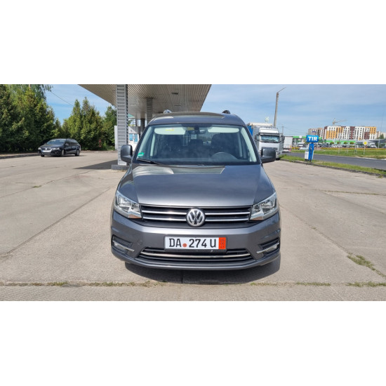 Накладки на бампер (3 шт, нерж) для Volkswagen Caddy 2015-2020 рр