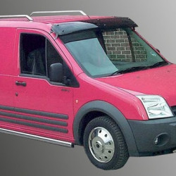 Козирьок на лобове скло (чорний глянець, 5мм) для Ford Connect 2002-2006 рр