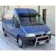 Козирьок на лобове скло (чорний глянець, 5мм) для Fiat Ducato 1995-2006 рр