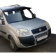 Козирьок на лобове скло (чорний глянець, 5мм) для Fiat Doblo I 2005-2010 рр