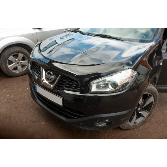 Дефлектор капоту (EuroCap) для Nissan Qashqai 2007-2010 рр