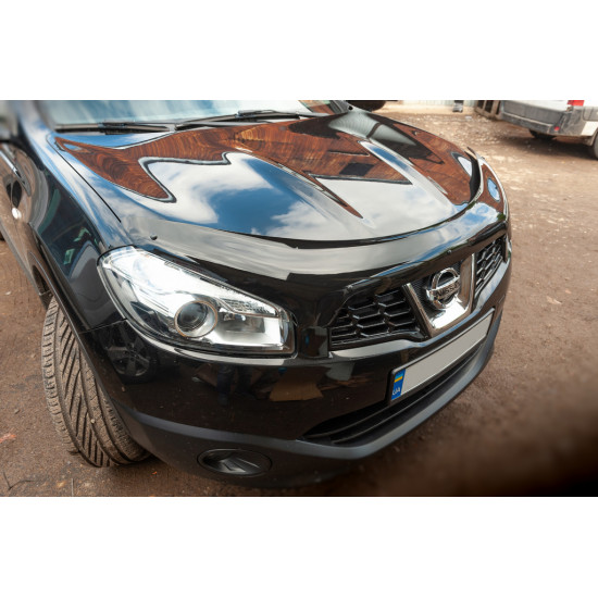 Дефлектор капоту (EuroCap) для Nissan Qashqai 2007-2010 рр