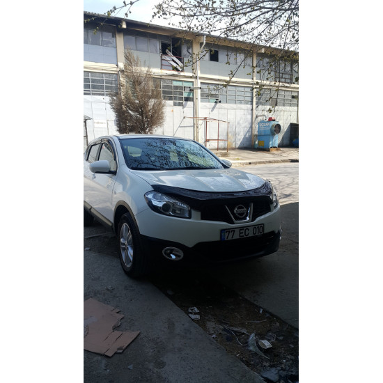 Дефлектор капоту (EuroCap) для Nissan Qashqai 2010-2014рр