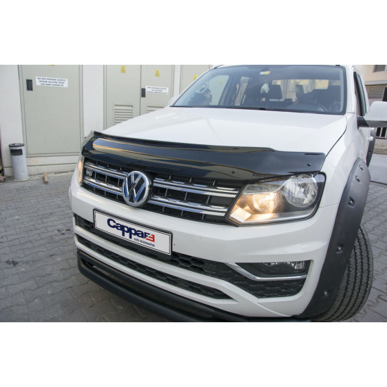 Дефлектор капоту (EuroCap) для Volkswagen Amarok 2010-2022 рр