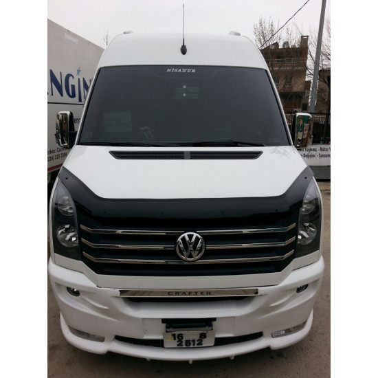 Дефлектор капота 2006-2024, 2011-2024 (EuroCap) для Volkswagen Crafter 2006-2017рр