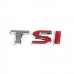 Напис TSI (під оригінал) T-хром, SI-червоні для Volkswagen Scirocco