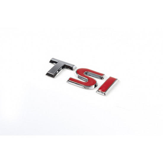 Напис TSI (під оригінал) T-хром, SI-червоні для Volkswagen Scirocco Напис TSI (під оригінал) T-хром, SI-червоні для Volkswagen Scirocco