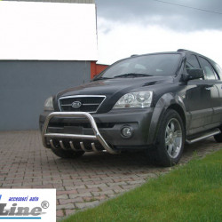 Кенгурятник WT003 (нерж.) для Kia Sorento 2002-2009 рр