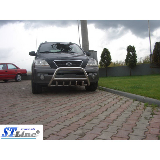 Кенгурятник WT003 (нерж.) для Kia Sorento 2002-2009 рр