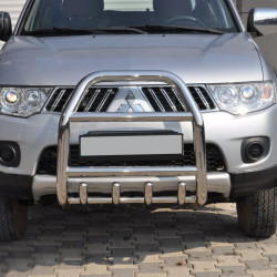 Кенгурятник QT007 (нерж.) для Mitsubishi L200 2006-2015 рр