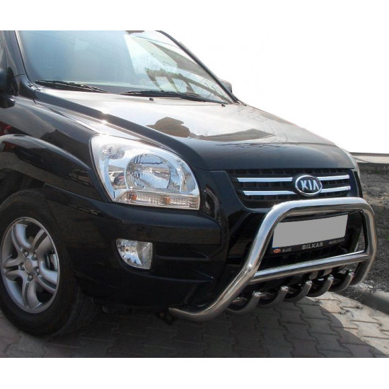 Кенгурятник WT003 (нерж.) для Kia Sportage 2004-2010 рр