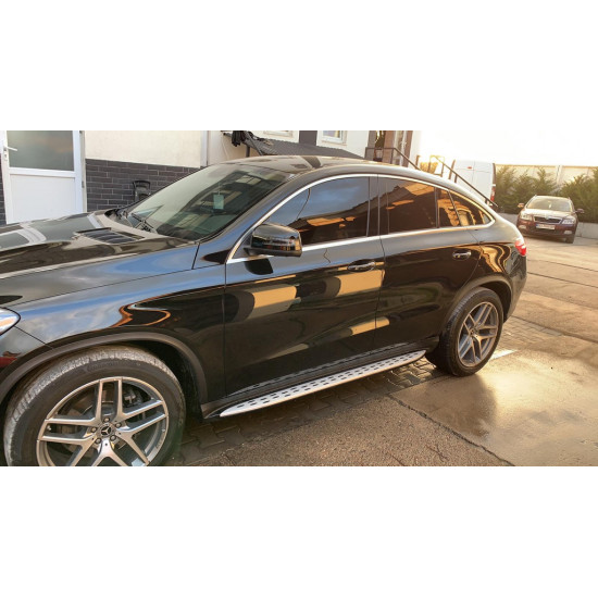 Бокові пороги (OEM) для Mercedes GLE coupe C292 2015-2019рр